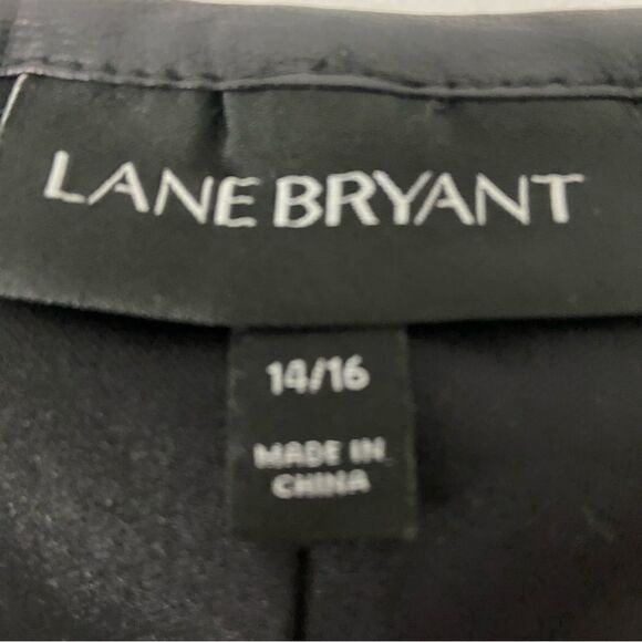 Lane Bryant Pink Lace with Black Lining Cropped Top Office Wear Layering 14/16 - Picture 3 of 12